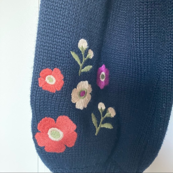 Princess Highway Cardigan - Navy with Embroidered Flowers - size 12 - Picture 7 of 9